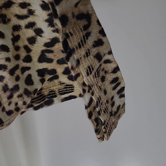 $295 JOHNNY WAS XL NEW LEOPARD EMBROIDERED MAISIE TUNIC DRESS extra large NWT - Picture 8 of 13